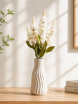 Artificial Snapdragon Flower Bunch | Off White | 59 cm