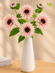Artificial Sunflower Stick | Light Pink | 78 cm | Set of 2