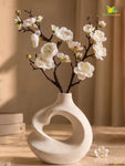 Small Plum Blossom Flower Stick | White | 35 cm | Set of 2