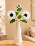 Artificial Sunflower Stick | White | 78 cm