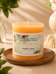 Lime Basil & Citrus Scented Pillar Candle | 8 cm | Set of 1