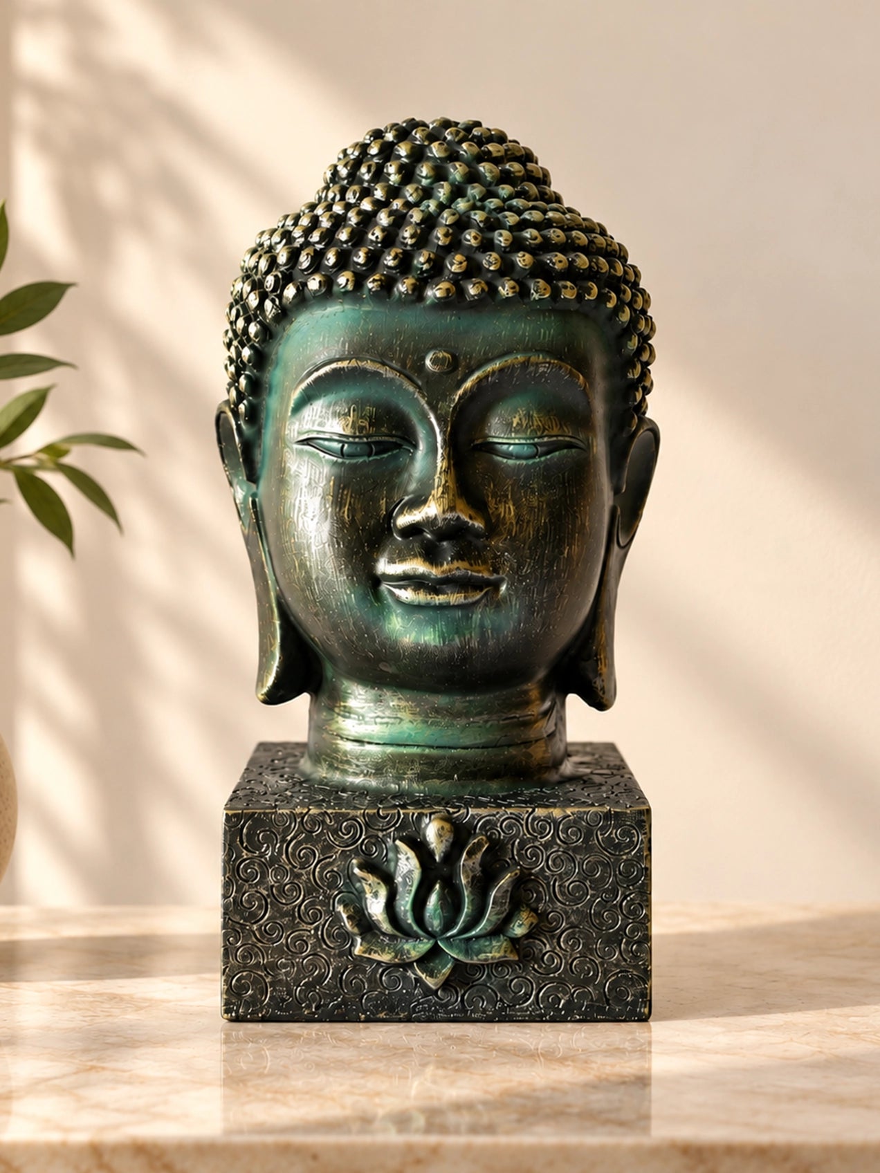 Divine Buddha Face Idol | 24 cm