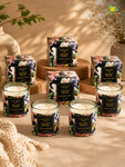 Scented Candle Glass Jar | Sea Salt | 6 cm | Set of 4