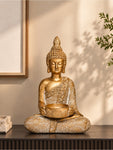 Golden Alms Buddha Statue | 25 cm