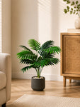 Artificial Areca Palm Plant | 57 cm | 12 Leaves | With Basic Pot