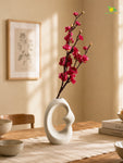 Artificial Plum Blossom Flower Stick | Dark Pink | 60 cm