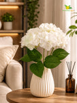 Artificial Hydrangea Flower Bunch | White | 42 cm