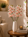 Orchid Flower Stick | White & Pink | 73 cm | Set of 2