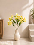 Artificial Daffodil Flower Stick | Light Yellow | 88 cm