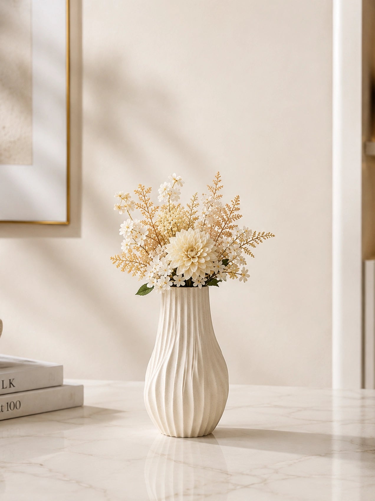 Ribber Spiral Vase | 18 cm