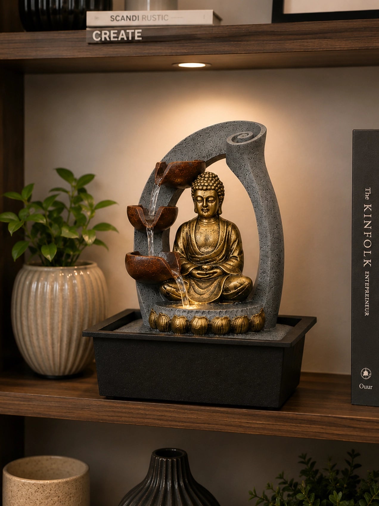 Buddha Tabletop Water Fountain | 27 cm