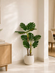 Artificial Monstera Plant | 120 cm | 3 Poles | 12 Leaves