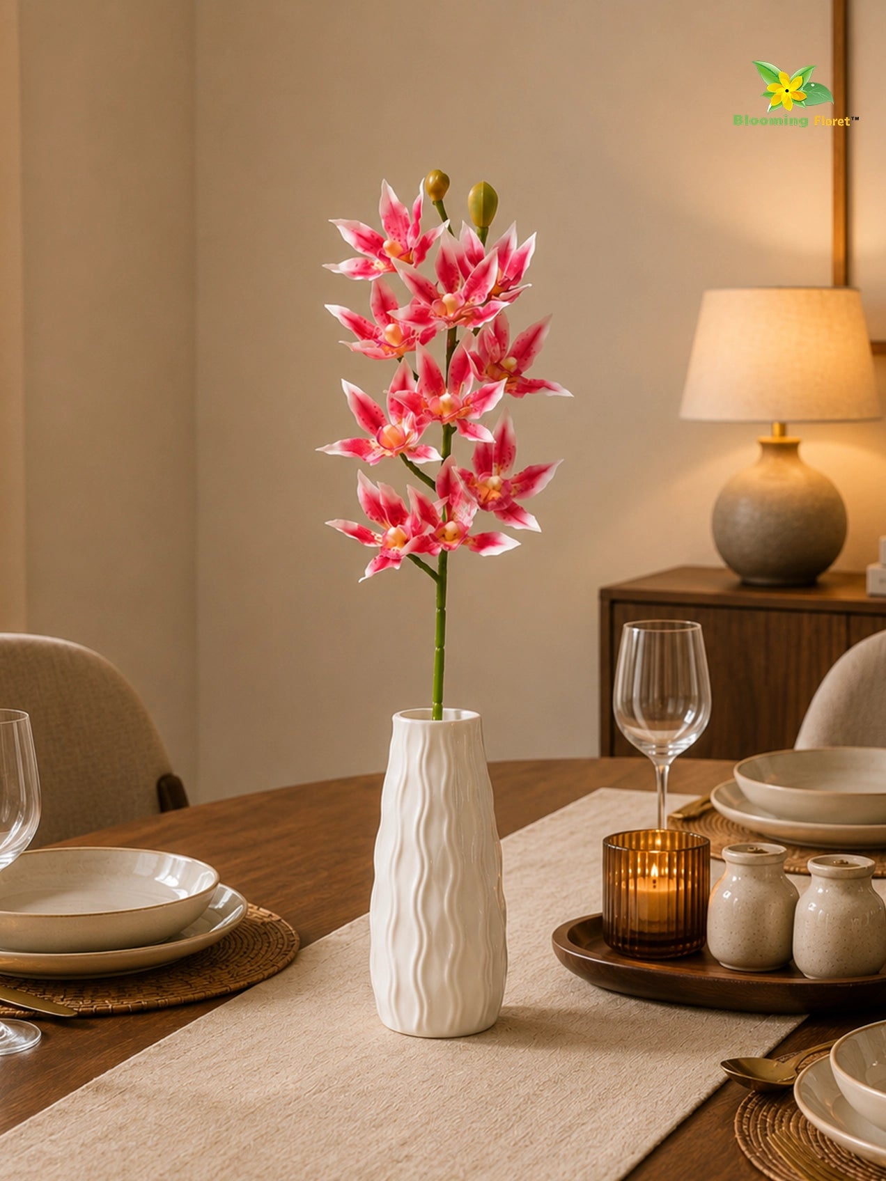 Orchid Flower Stick | Pink | 73 cm