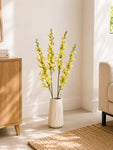 Artificial Orchid Flower Stick | Off White | 106 cm | Set of 2