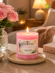 Rose Men's Scented Pillar Candle | 8 cm | Set of 1