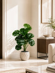 Artificial Monstera Plant | 73.5 cm | 18 Leaves | With Basic Pot