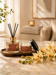 Ocean Sea Wave Candle & Diffuser Set with White Orchid