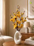 Artificial Plum Blossom Flower Stick | Yellow | 60 cm | Set of 2