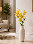 Artificial Magnolia Flower Stick | Yellow | 85 cm