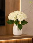 Artificial Hydrangea Flower Bunch | Off White | 42 cm