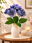 Artificial Hydrangea Flower Bunch | Blue | 42 cm