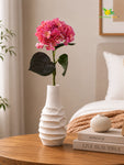 Hydrangea Flower Stick | Rose Red | 63 cm