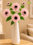 Artificial Sunflower Stick | Light Pink | 78 cm | Set of 2