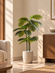 Artificial Areca Palm Plant | 105 cm | 27 Leaves | 3 Stem | With Basic Pot