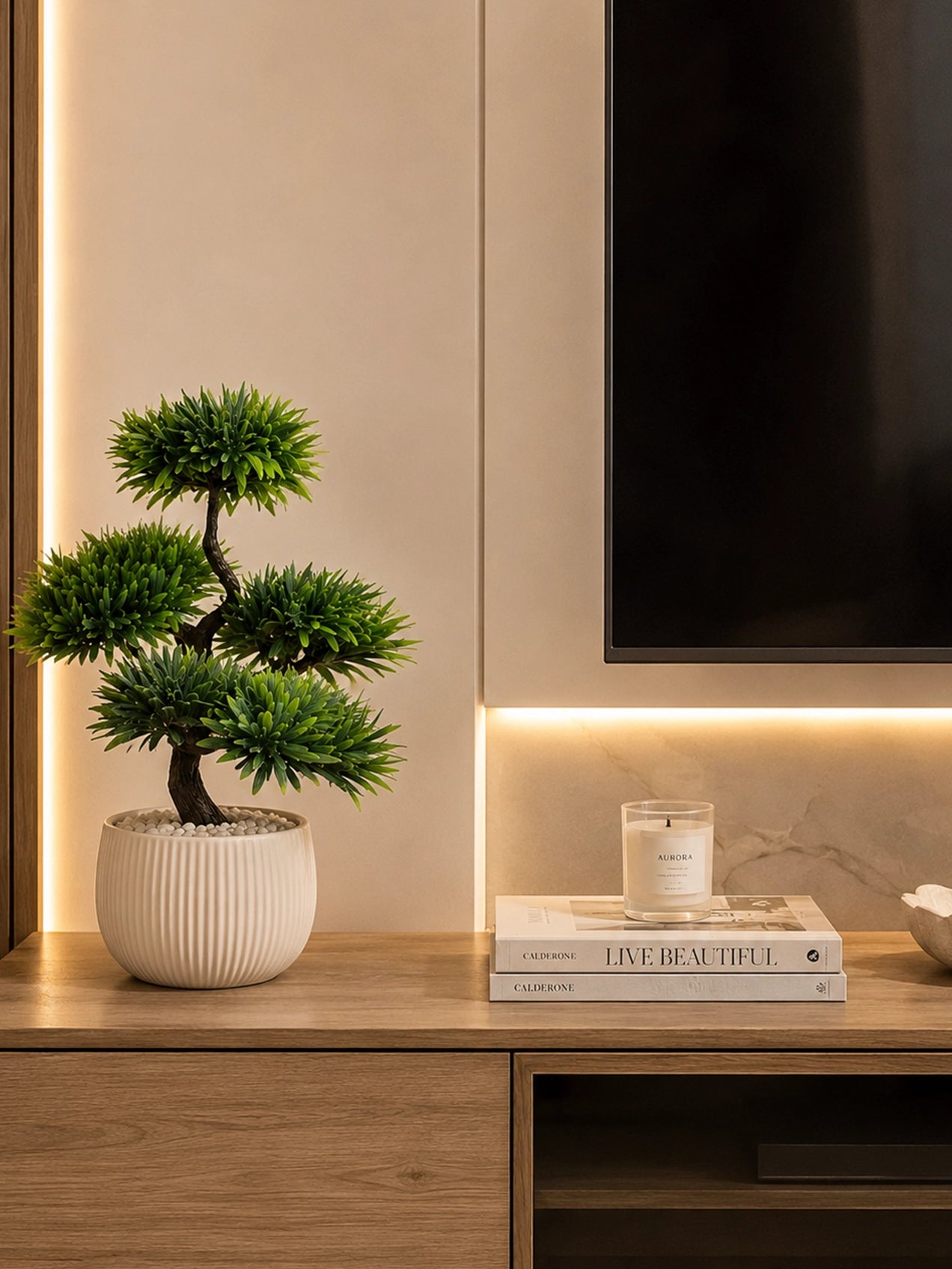 Bonsai Plant | 43 cm | With Black Pot