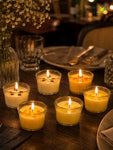 Lavender, Rose, Vanilla - Glass Candle  | 5 cm | Set of 3, 6 Pcs