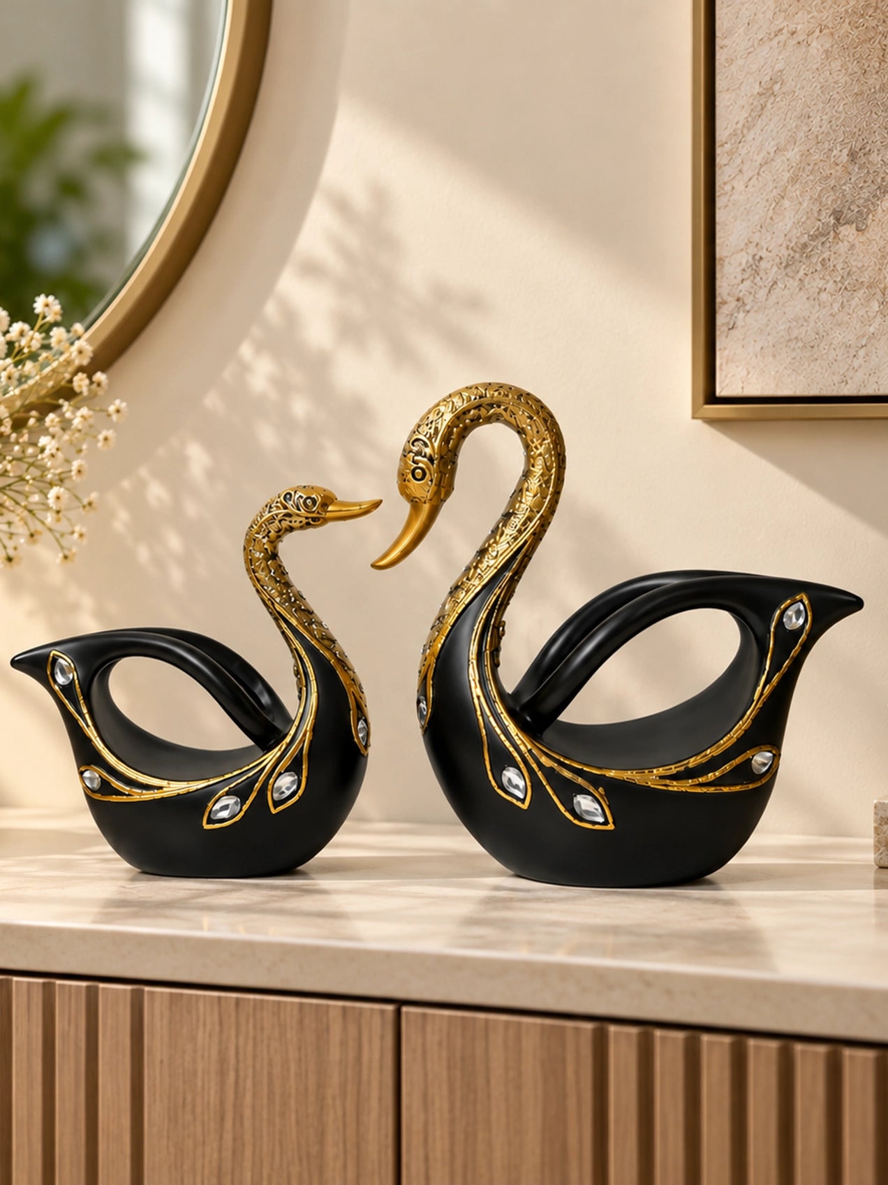 Radiant Swan Pair
