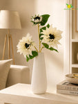 Artificial Sunflower Stick | Off White | 78 cm