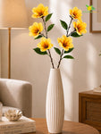 Magnolia Flower Stick | Yellow | 95 cm | Set of 2