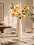Magnolia Flower Stick | White & Yellow | 72 cm | Set of 2