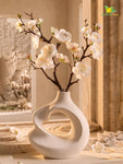 Small Plum Blossom Flower Stick | White | 35 cm | Set of 2