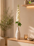Delphinium Flower Stick | White | 88 cm