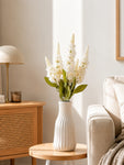 Artificial Snapdragon Flower Bunch | Off White | 59 cm