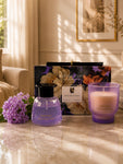 Peony Cloud Candle & Diffuser Set with Lavender Hydrangea