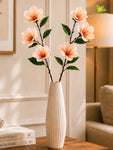 Magnolia Flower Stick | Peach | 95 cm | Set of 2