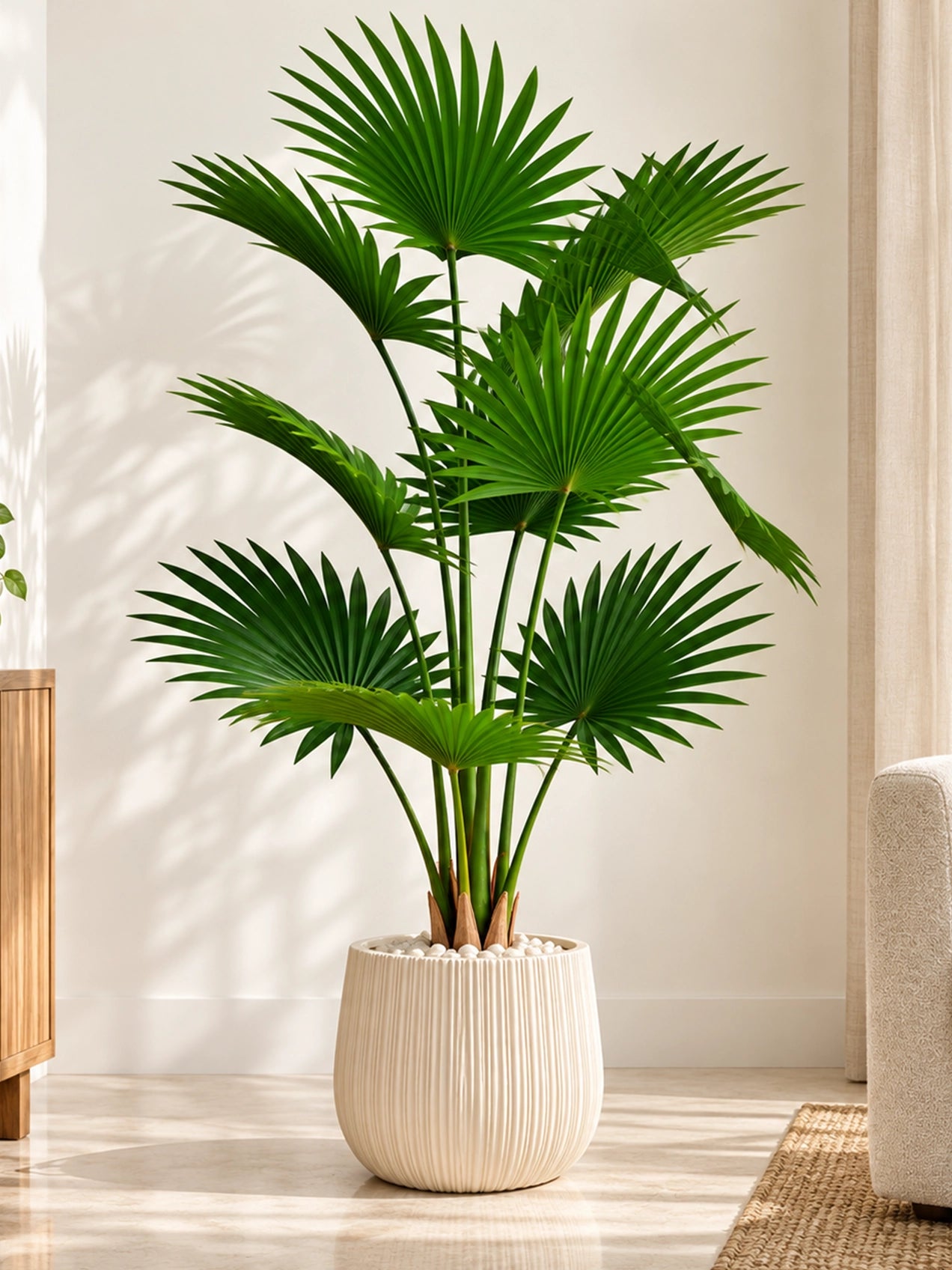 Artificial Fern Palm Plant | 180 cm | 9 Leaves