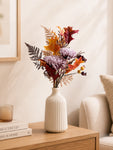 Autumn Essence Faux Dahlia Bouquet | Purple | 58 cm