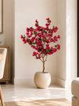 Artificial Bougainvillea Plant | 130 cm | 450 Flowers | Basic Pot