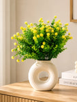 Artificial Kalanchoe Flower Bunch | Yellow | 33 cm