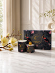 Reed Diffuser & Candle Set with White Magnolia Ikebana