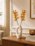 Orchid Flower Stick | Yellow & Red | 73 cm | Set of 2