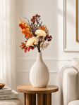 Autumn Essence Faux Dahlia Bouquet | Cream | 58 cm