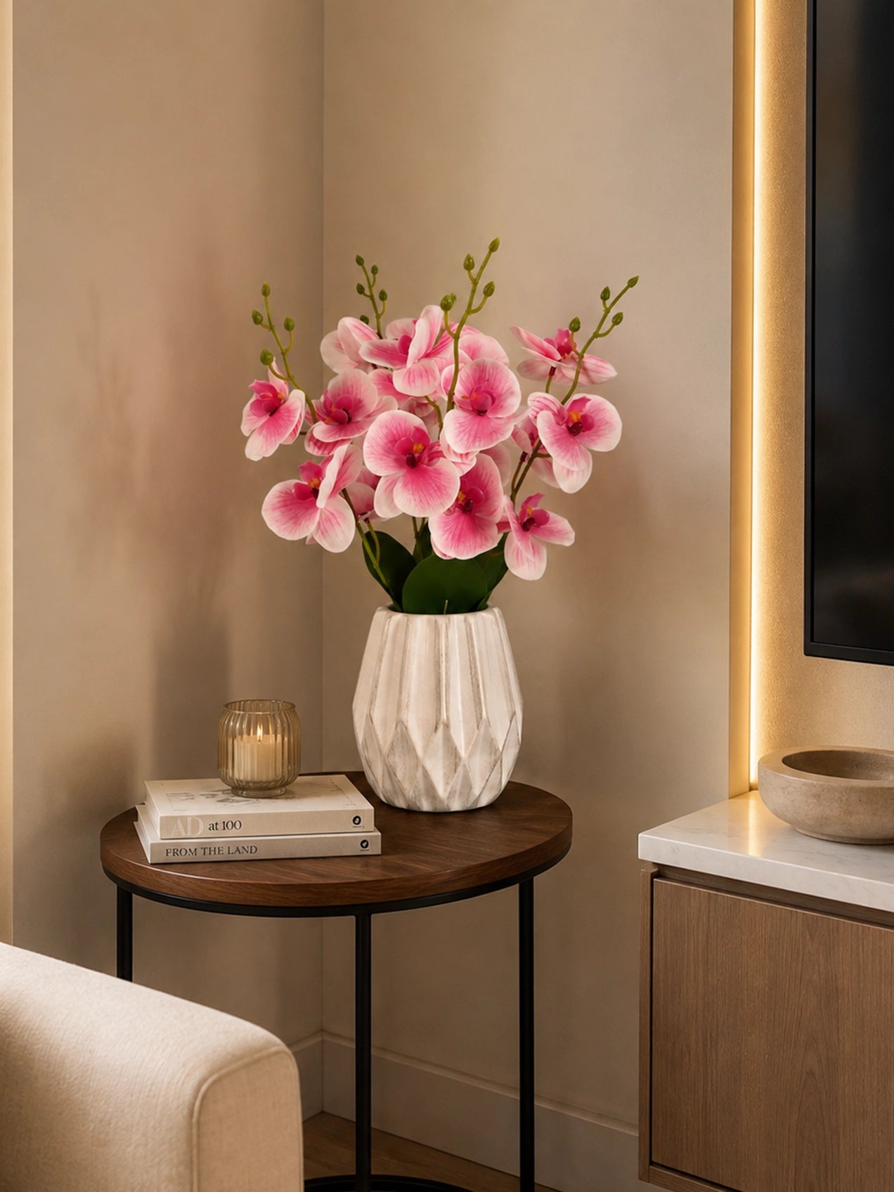 Orchid Bunch | Light Pink | 44 cm