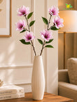 Magnolia Flower Stick | Purple | 95 cm | Set of 2