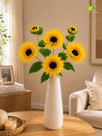 Artificial Sunflower Stick | Yellow | 78 cm | Set of 2