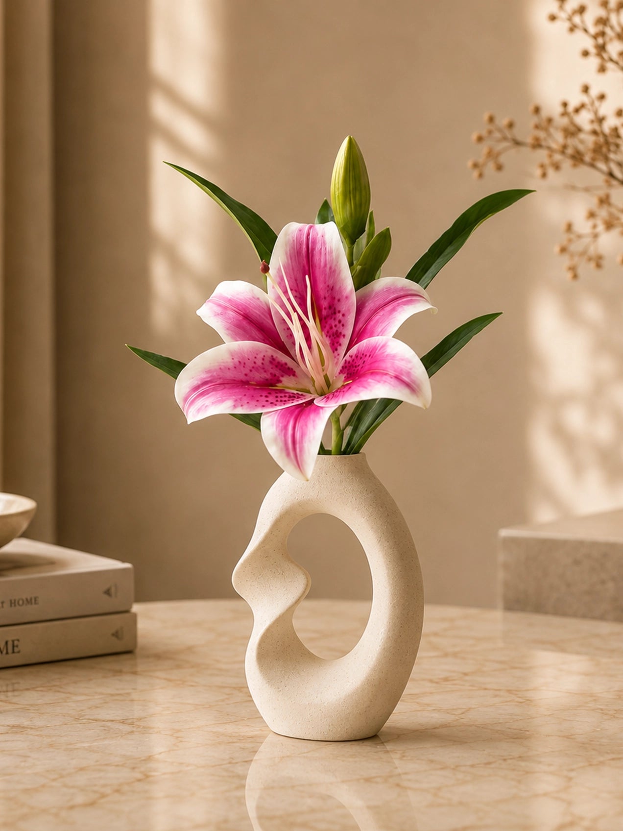Twist Craft Ceramic Vase | 20 cm